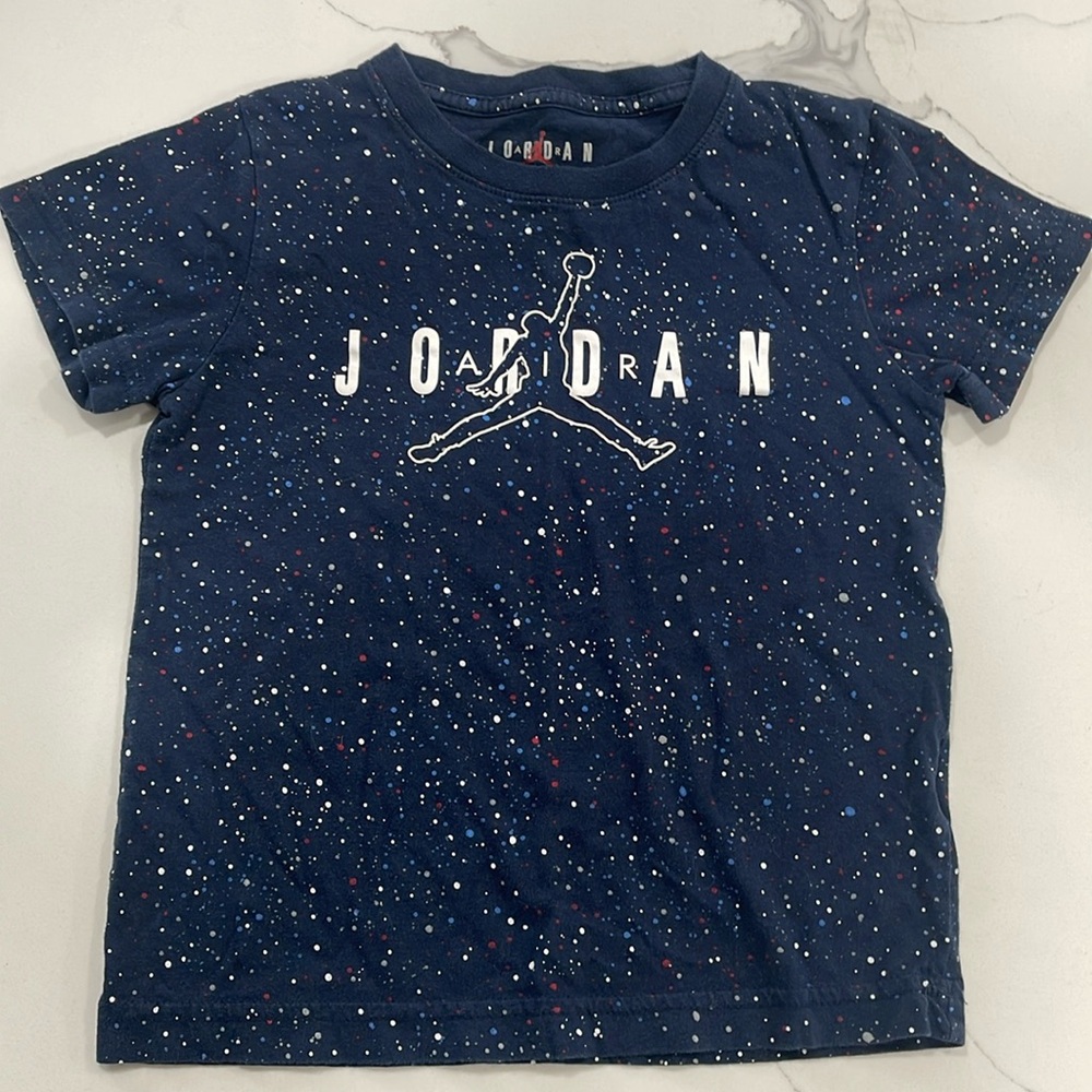 Boys Air Jordan Speckled T-Shirt Size 6